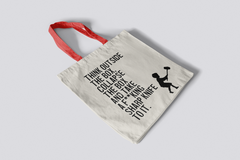 Banksy's Graffiti Mini Tote Bag - Denk buiten de gebaande paden