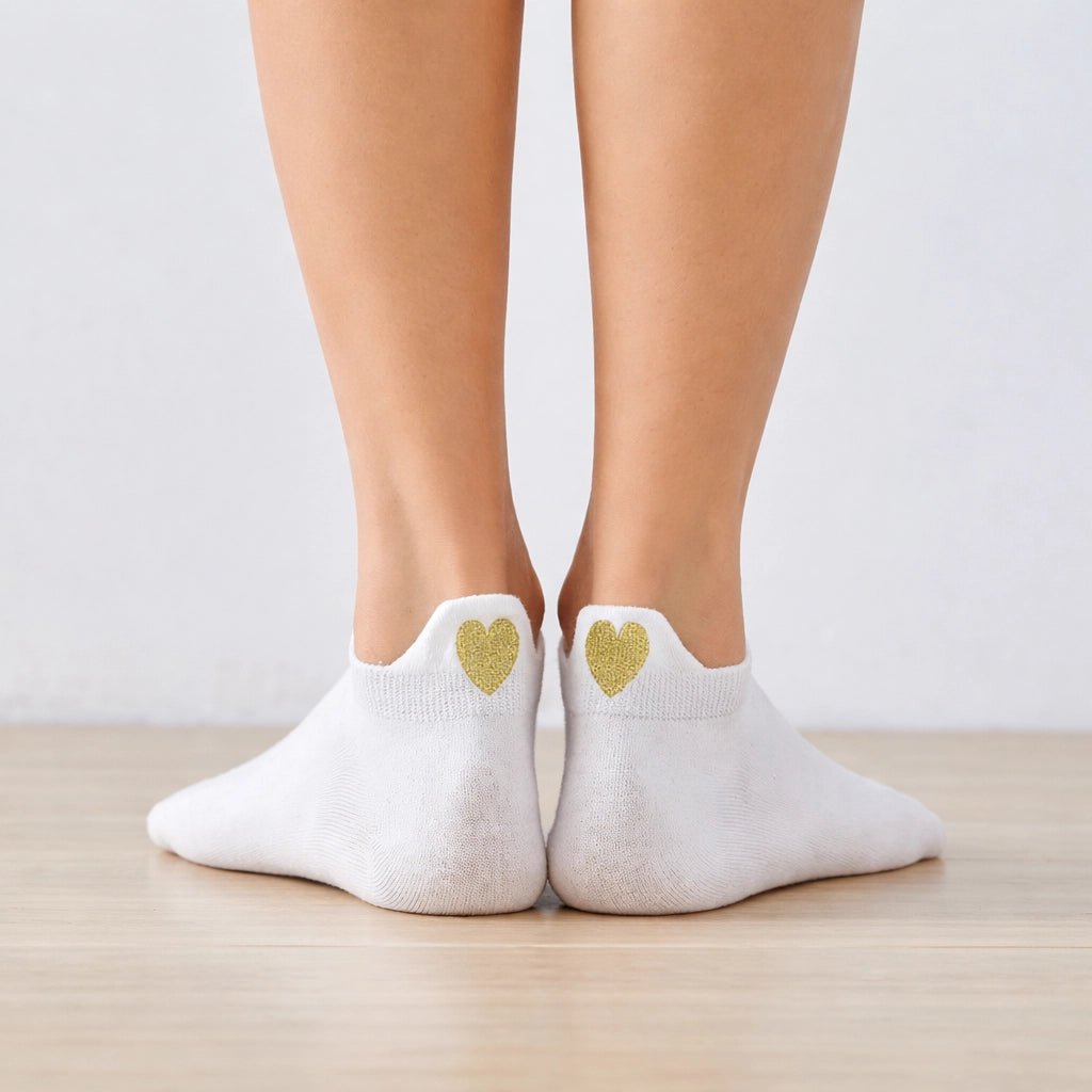 Chaussettes Languette Coeur Doré Femme I 35-41