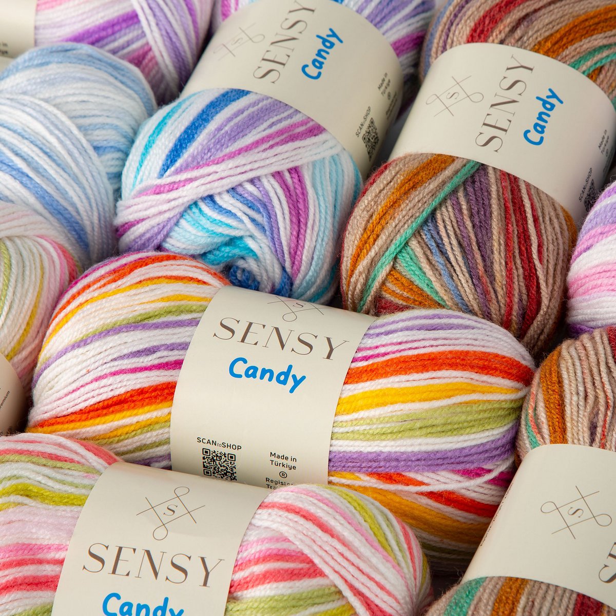 Sensy Candy Yarn, 3.5 oz, 251 yardas, calibre 3 ligero