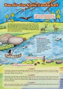 Waldorf - craft sheet canoe landscape
