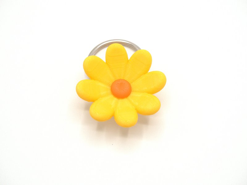 Schlüsselanhänger Daisy gelb