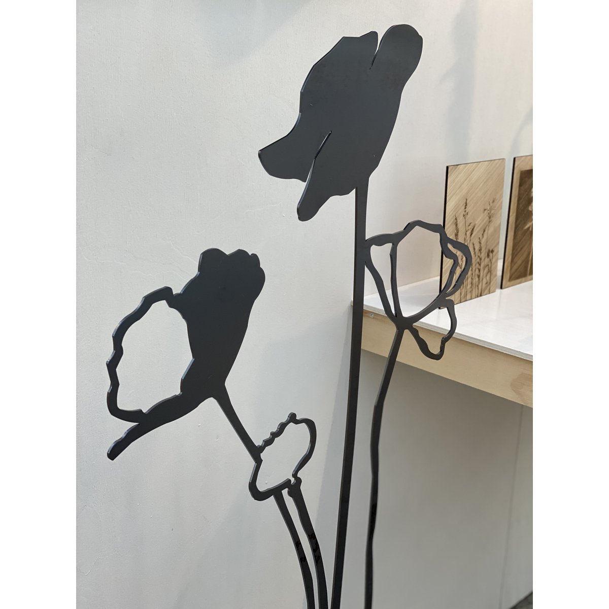 Poppy open up - Corten steel object