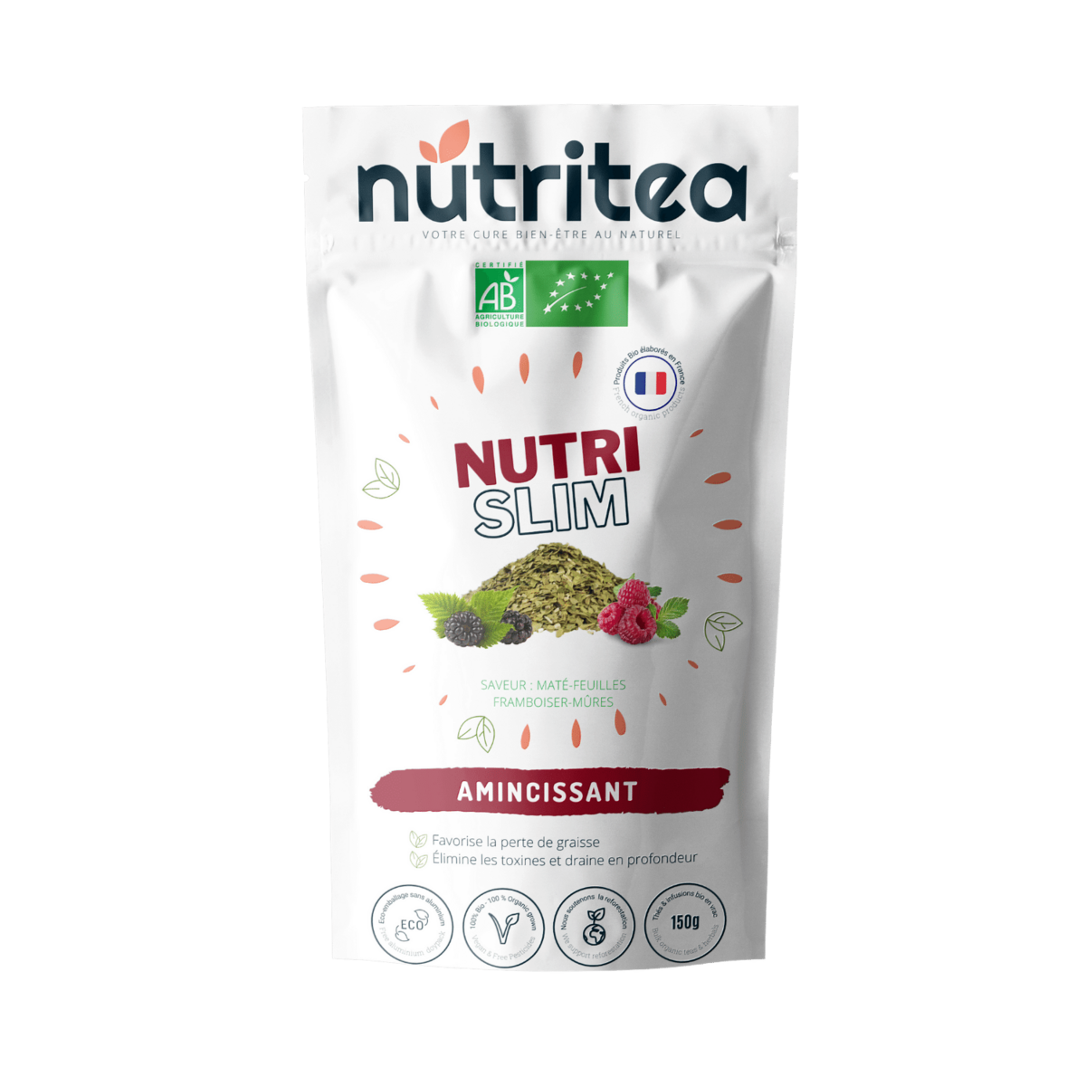 NutriSlim-Organiczna herbata odchudzająca na płaski brzuch z mate