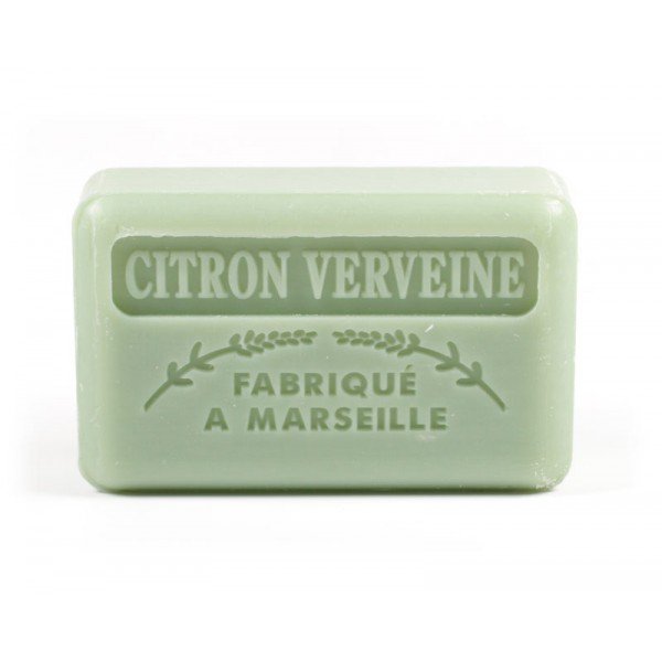 5x Savon de Marseille Citroenverbena Soap - Handmade & Enriched with organic shea Butter - luxury moisturizing soap - 4 oz