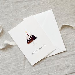 Tarjeta de felicitación · Dulces deseos de cumpleaños
