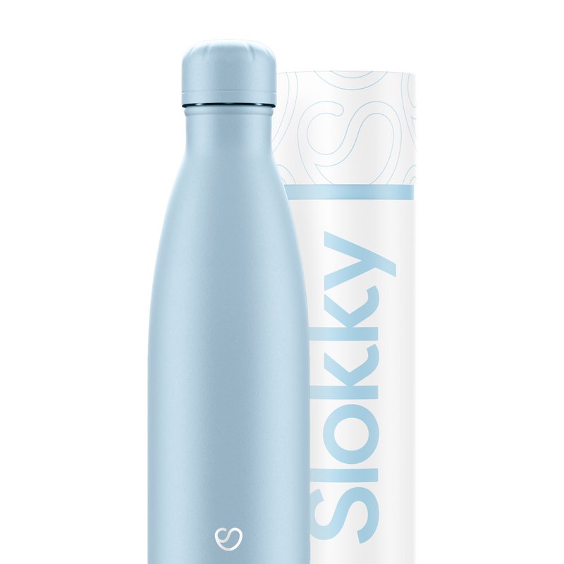 Slokky Pastel Blue Bottle & Lid - 500ml