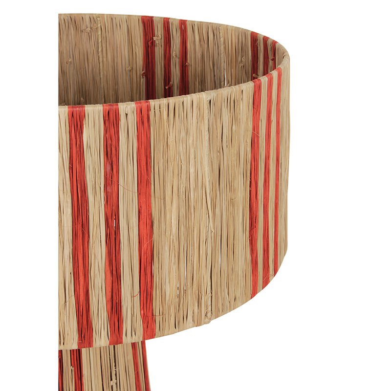 Lampe Raffia Stripe Orange M