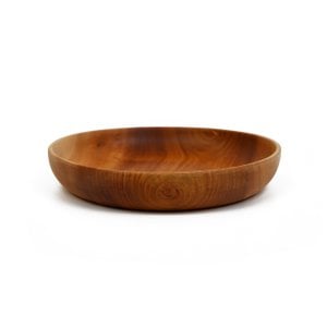 Handmade Tableware - Khaya Wood - Salad Plate - Ć24 cm - Eco-friendly
