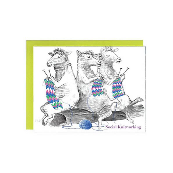 Social Knitworking - Set of 8 Cards
