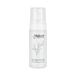 Orange flower cleansing mousse for natural skin balance. Gentle, plant-based formula cleanses and restores skin's pH.