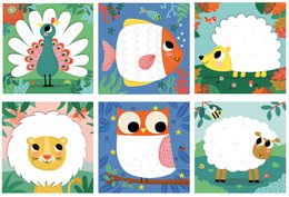 Dipinto con le dita "Animali colorati"