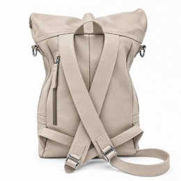 ROLLTOP BACKPACK Rucksack Leder mushroom