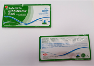 HAND CLEANING WIPES 19x19 CM BOX A 300 PCS