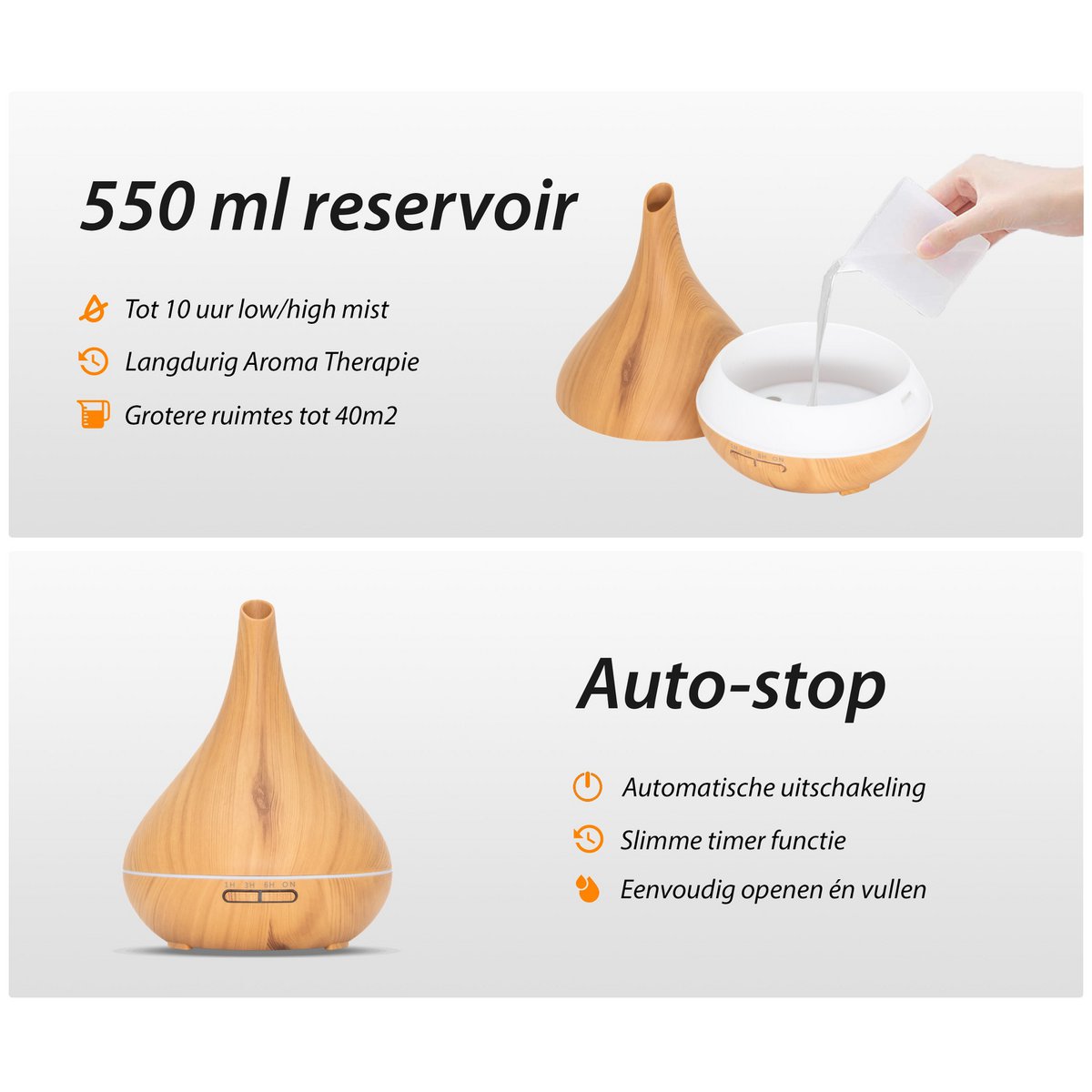 Lotus Pro - Madera Clara - Difusor de Aromas