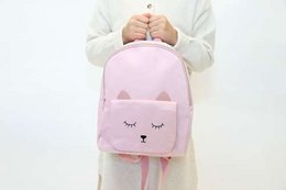 Mina kindermode dierenrugzak "klein katje" - Roze