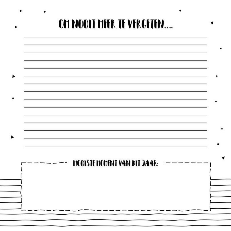 Fill-in book SilliBeads - My From Toddler to Toddler Growing Up Book - Hardcover Wire-o (BLACK/WHITE SERIES)