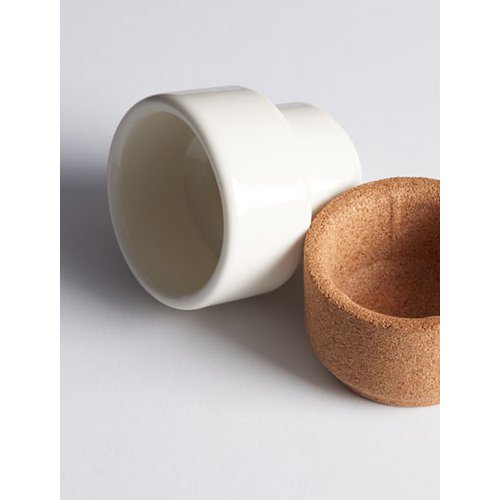 Alma Gemea ciemnoszara filiżanka Espresso, ceramiczna z ekokorkiem, za sztukę