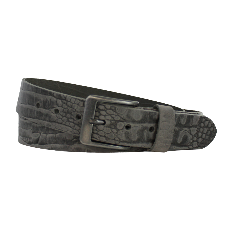 Ceinture taille 4cm | Crocodile en cuir grainé