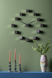 Reloj de pared DIY Cubic Metálico