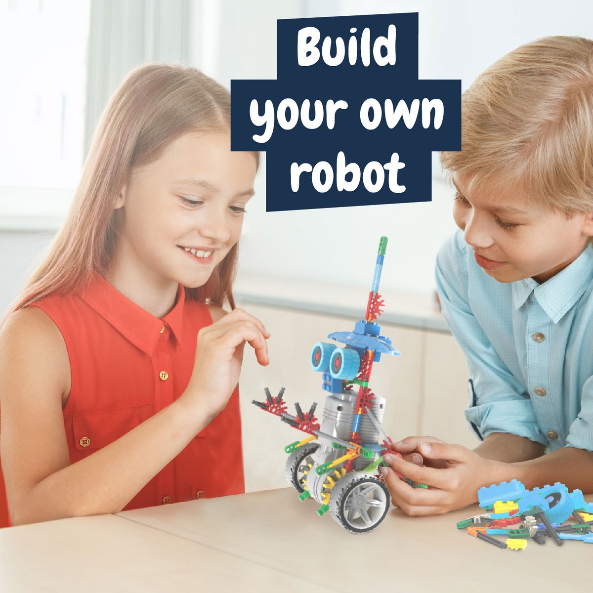 Science4you - Deltabot Robot Building Kit for Kids 8-14 Years - Build Your Own Robot with this Construction Kit, Robotics Kit with 117 Pieces, Educational Toys for 8 Year Olds, Stem Toys Age 8+