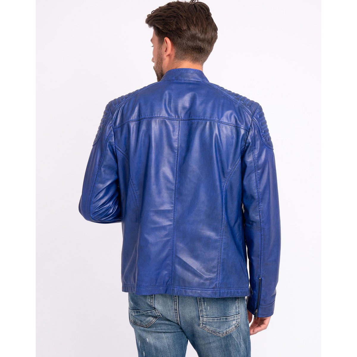 Hobbs │ Veste de moto en cuir masculin