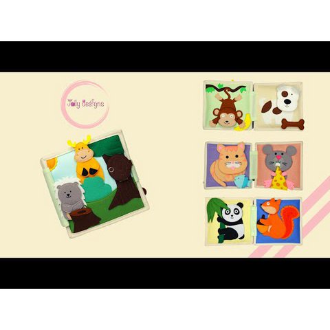 Tierfreunde - 6 Seiten Mini Quiet Book