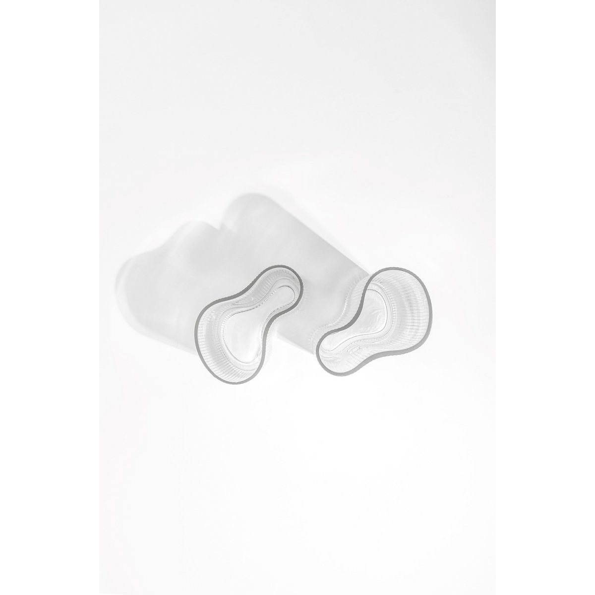 MIST SERIES SHORT CLEAR VASE
