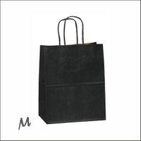 Kraft bag medium - black (100 pieces)