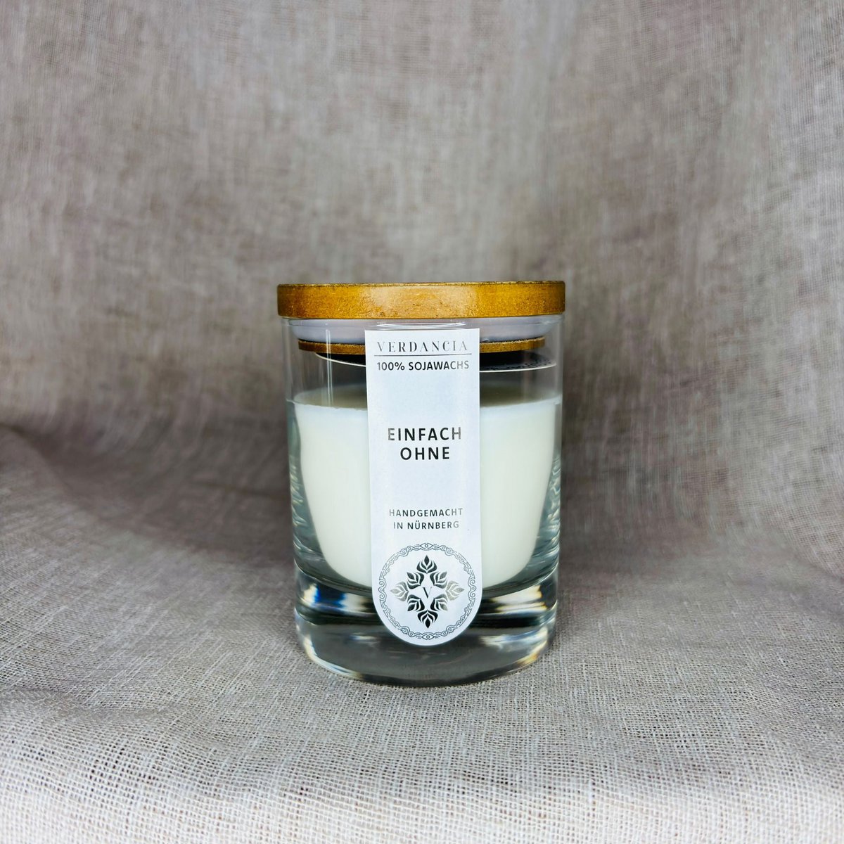 Simply Without | Soy wax candle – unscented – minimalist & natural