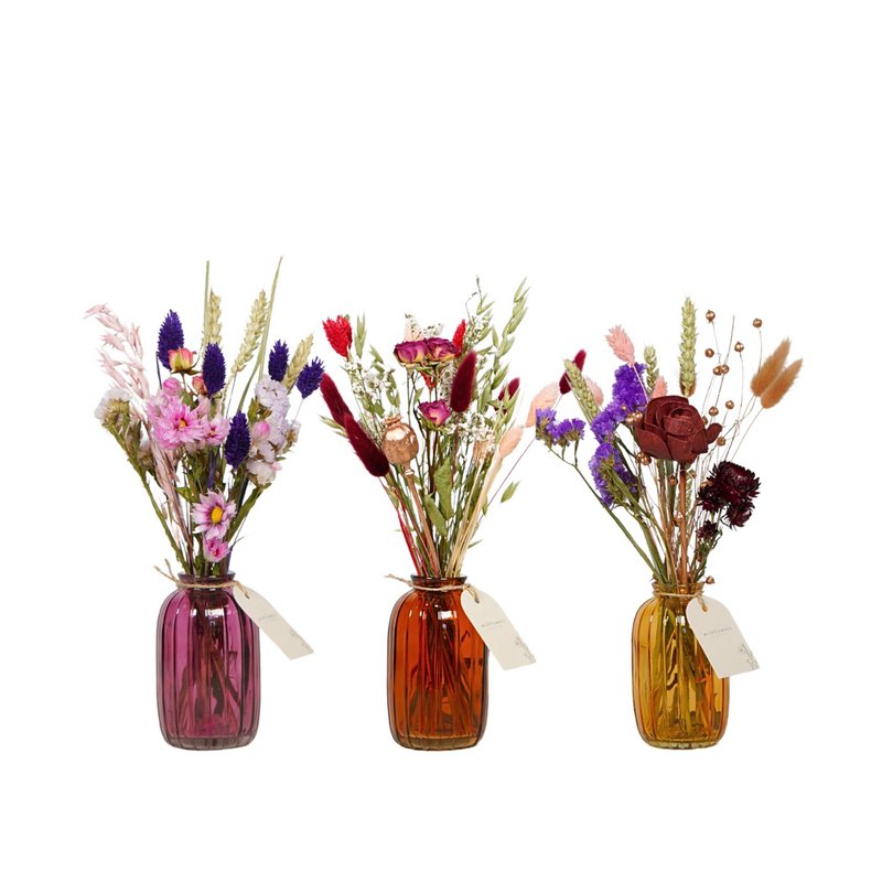 Getrocknete Blumen in Flaschenmischung - Terra