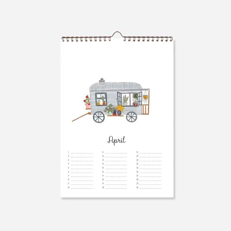 Calendario de cumpleaños Happy Camper