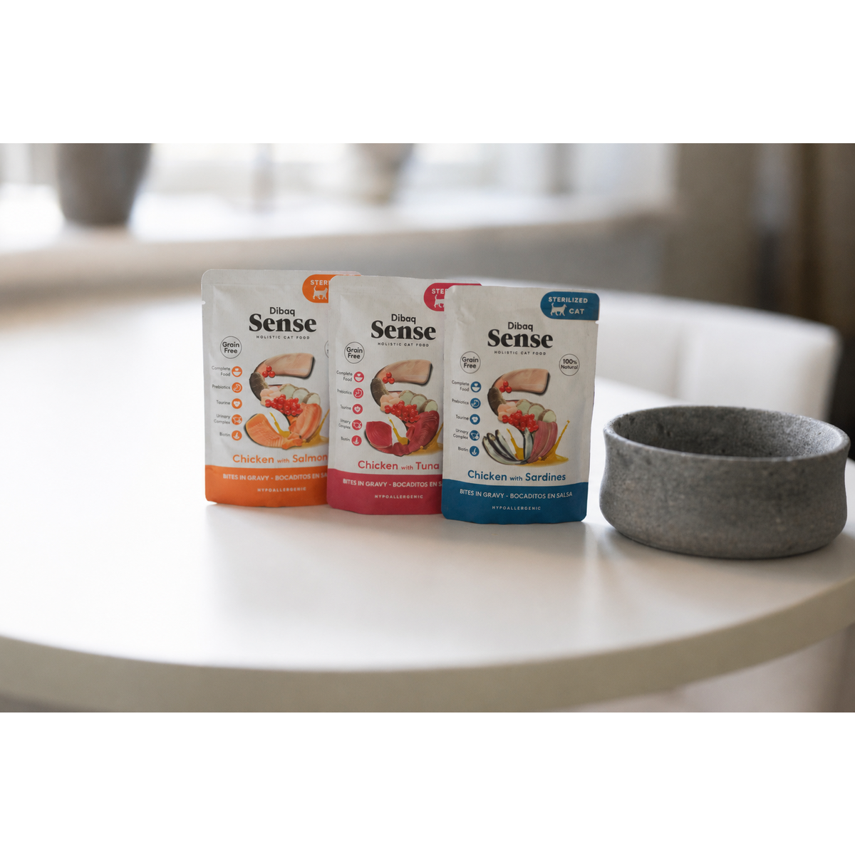 DIBAQ SENSE Katzen Happen in Soße Huhn mit Lachs 100g