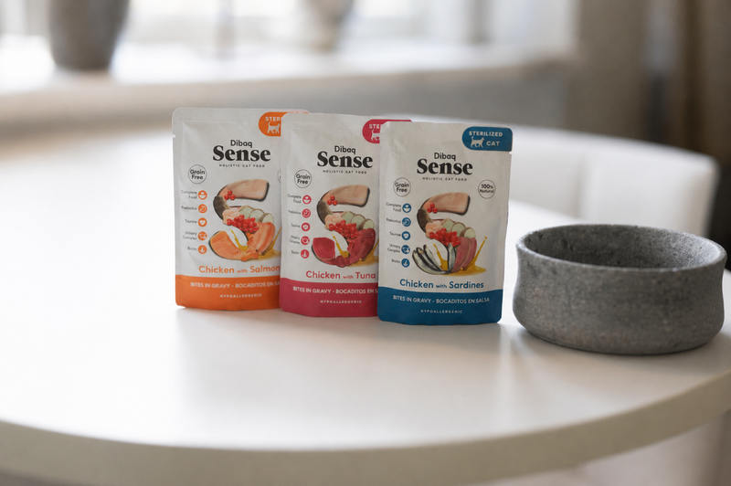 DIBAQ SENSE Cat Bites in Sauce Chicken with Salmon 100g