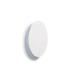 White round LED wall light available in small, medium, and large sizes.