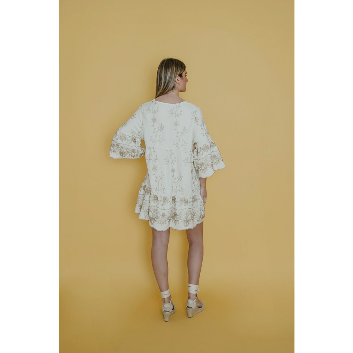 Witte gala -jurk