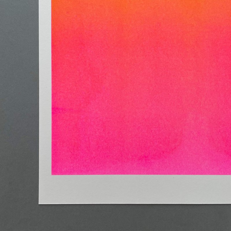 Riso Artprint Degradado Amarillo/Rosa, Risografía, DIN A3