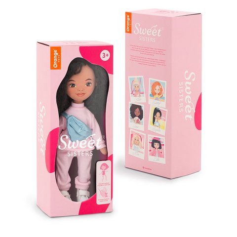 Soft toy, Sweet Sisters - Tina in a Pink Tracksuit  (35cm)