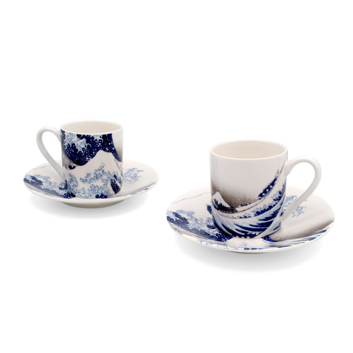 Espresso set, The Great Wave, Hokusai