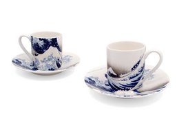 Espresso set, The Great Wave, Hokusai