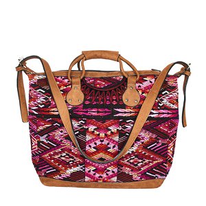 WEEKENDER HUIPIL LARGE | PINK AZTEC