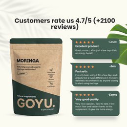 Moringa pulver økologisk - 60 gram
