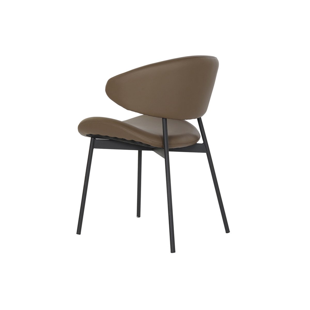 PU METALEN STOEL 57X57X77 CAMEL MB180375