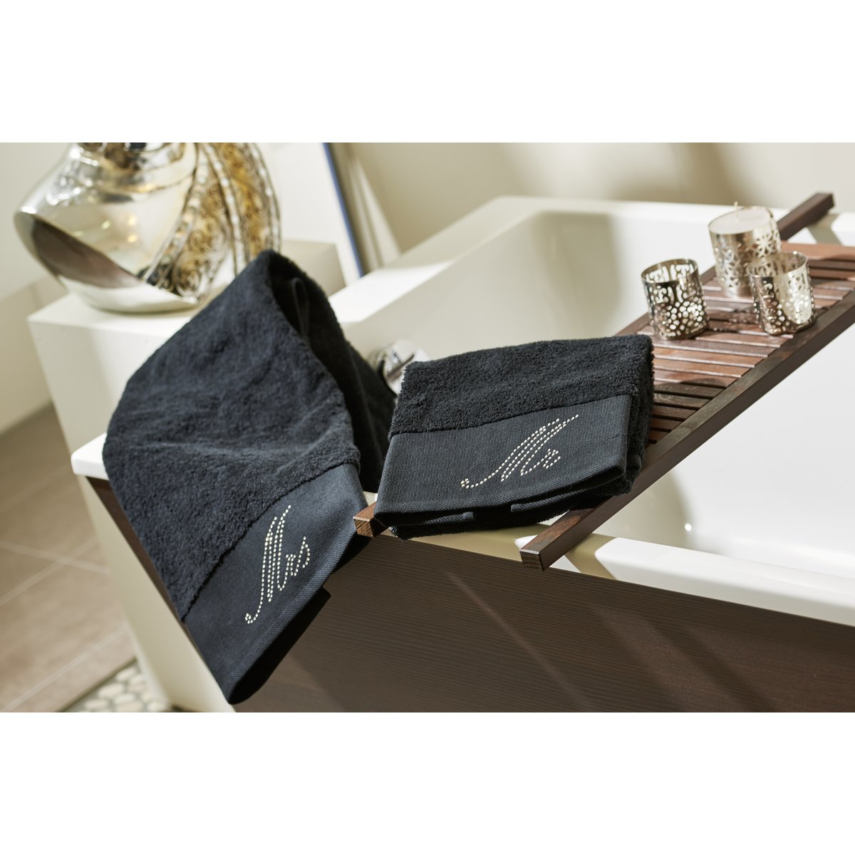 Handtuchserie BLACK LINE STONE MRS