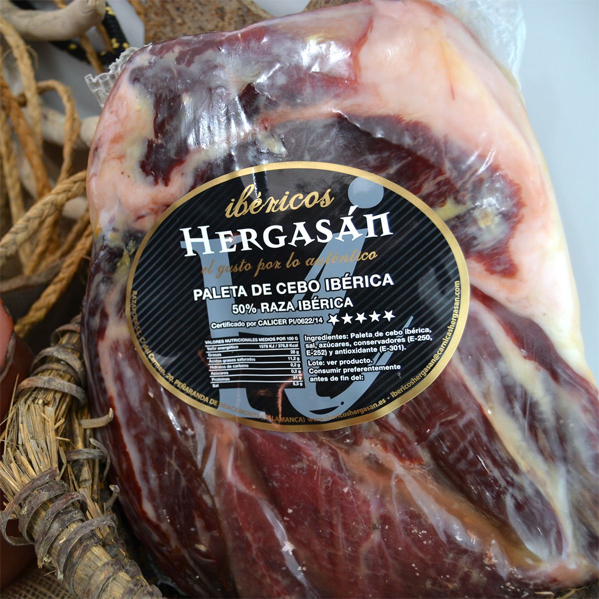 Paleta de cebo 50% ibérica centro (2.2-2.5kg)