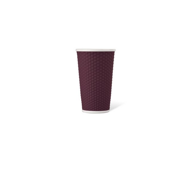 Tasse en porcelaine LAP 450ml avec silicone. grip nid d'abeille Beed Rouge