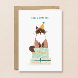 Carte d'anniversaire | Joyeux anniversaire | Chat