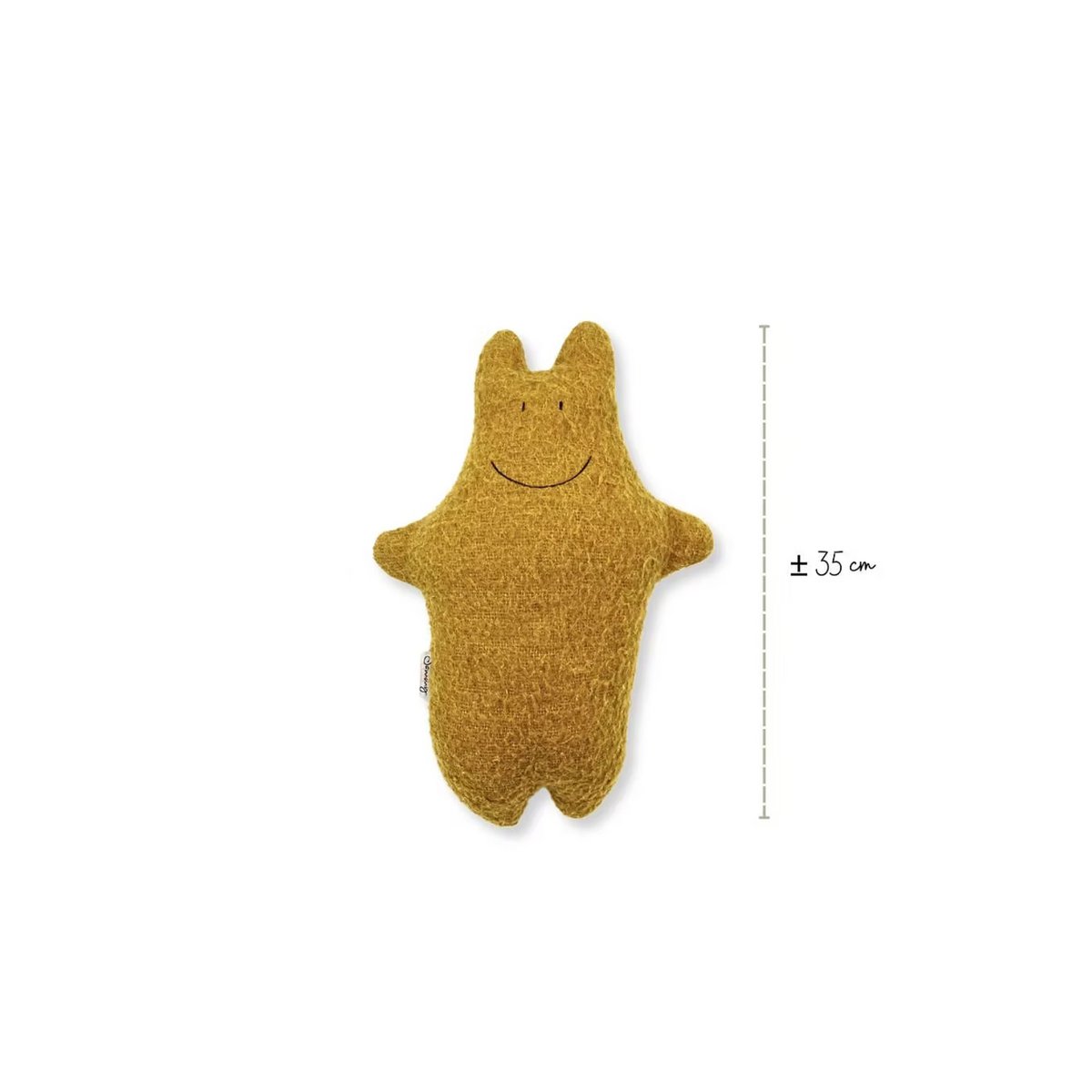 Peluche Bébé Hippo - Couverture en laine vintage - Vert mousse