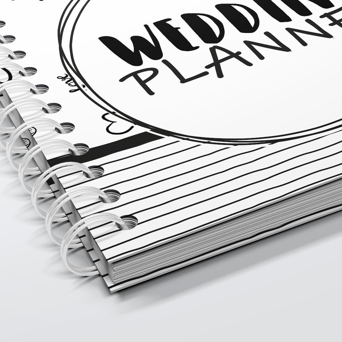 Fill-in Book SilliBeads - My Wedding Planner Fill-in Book - Relié Wire-o (GAMME NOIR/BLANC)