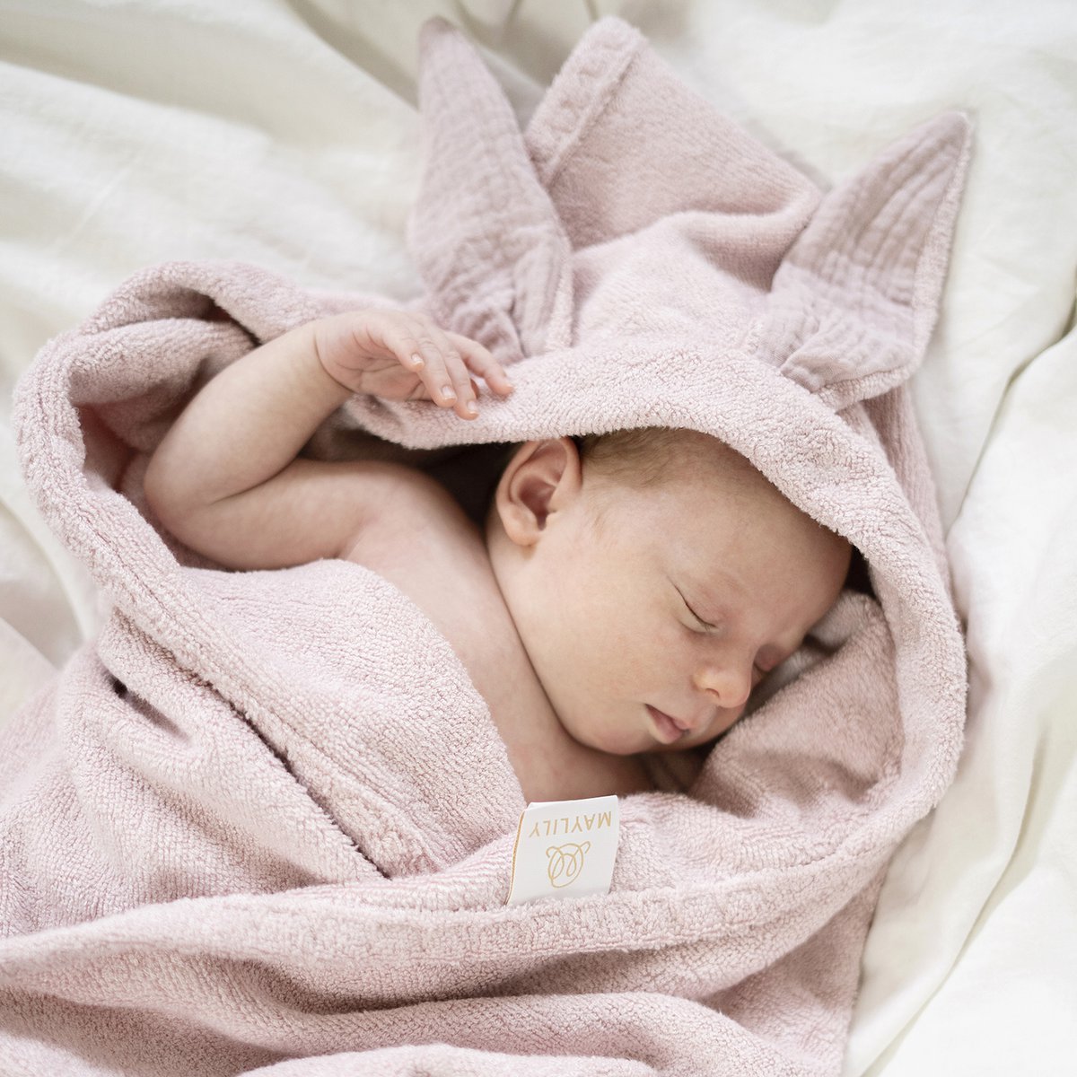 Bamboe handdoek Bunny - beige