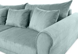 ASTRID 4-zitsbank/slaapbank Corduroy Dusty Blue afneembare en wasbare hoezen